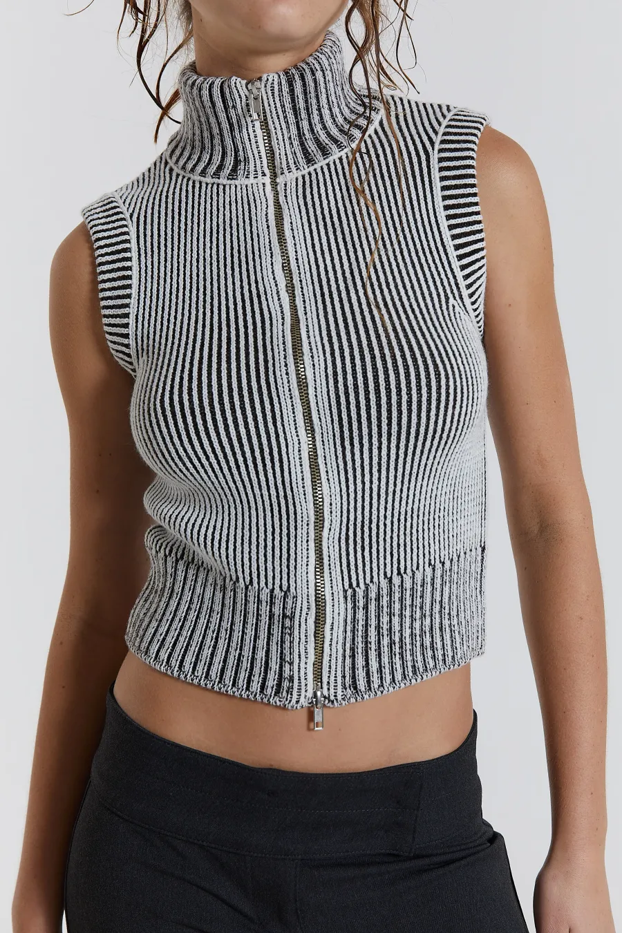Jaded London Knitwear*Maddox Sleeveless Knitted Top