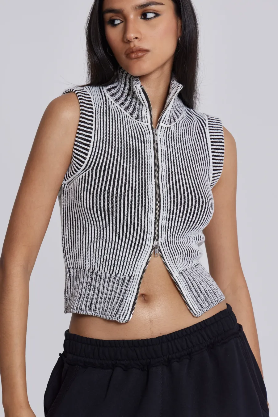 Jaded London Knitwear*Maddox Sleeveless Knitted Top
