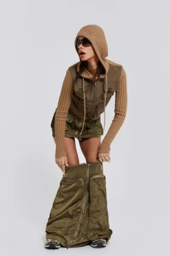 Jaded London Maxi Skirts*Madison 2 In 1 Cargo Maxi Skirt