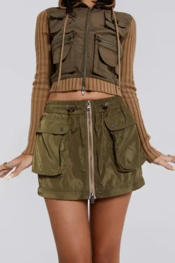 Jaded London Maxi Skirts*Madison 2 In 1 Cargo Maxi Skirt