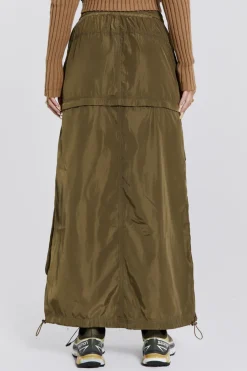 Jaded London Maxi Skirts*Madison 2 In 1 Cargo Maxi Skirt