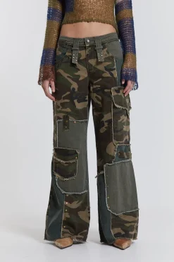 Jaded London Jeans*Magna Camo Distressed Patchwork Jeans