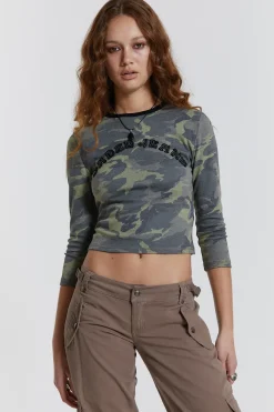 Jaded London T-Shirts*Marsh Long Sleeve Top