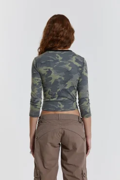 Jaded London T-Shirts*Marsh Long Sleeve Top