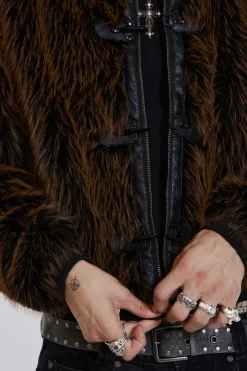 Jaded London *Mendoza Faux Fur Jacket