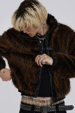 Jaded London *Mendoza Faux Fur Jacket