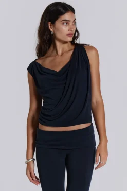 Jaded London *Mira Soft Touch Drape Top