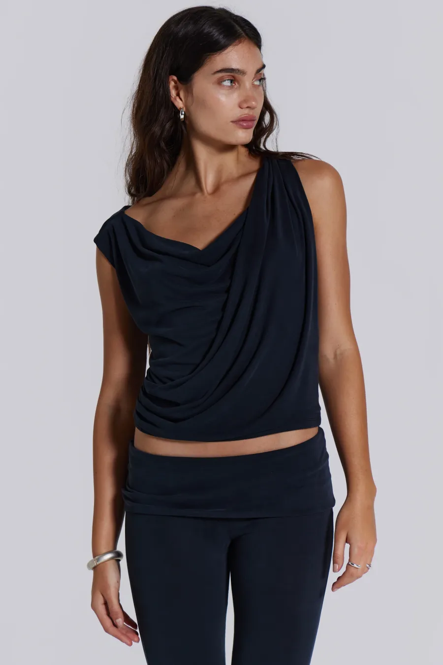 Jaded London *Mira Soft Touch Drape Top