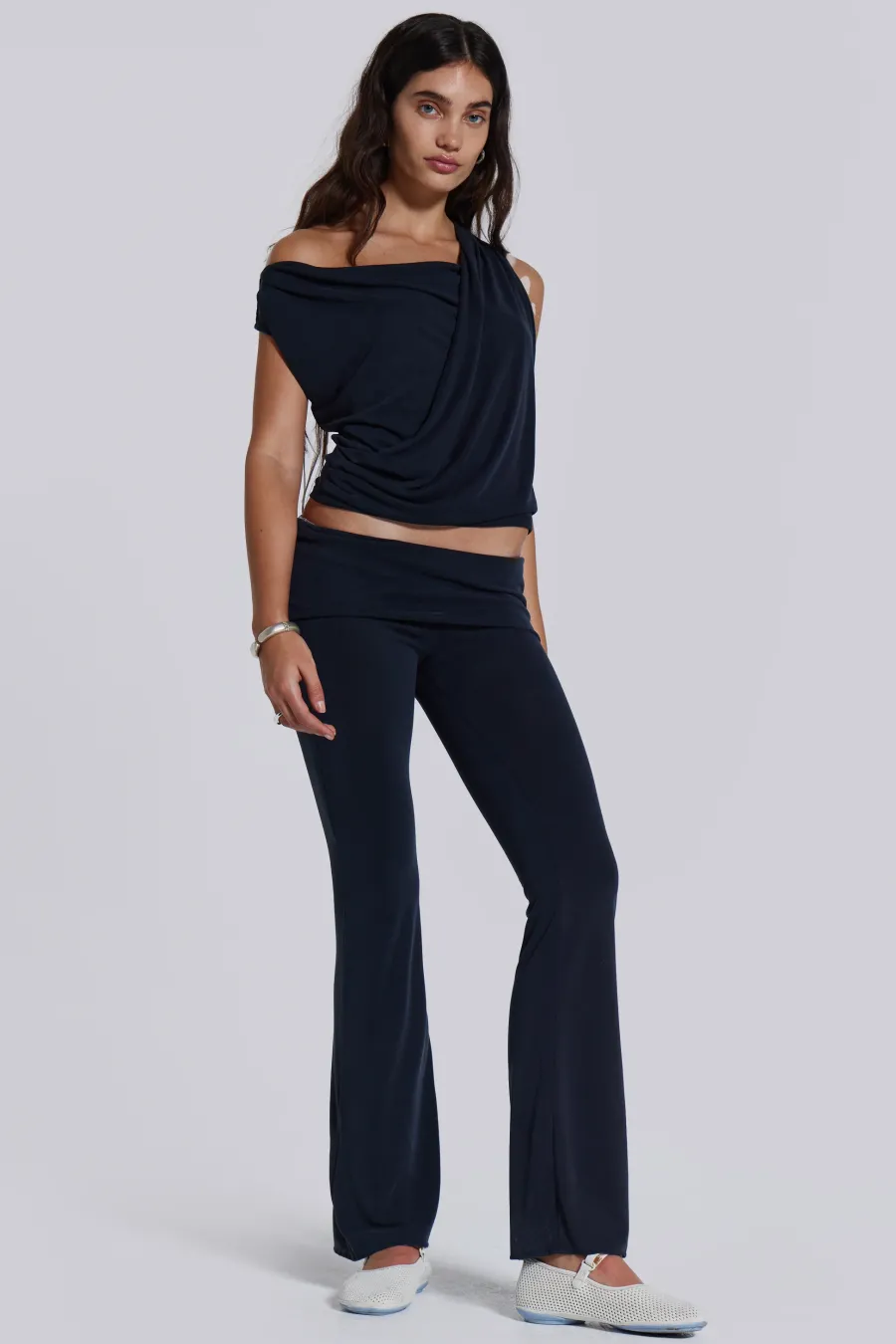 Jaded London *Mira Soft Touch Drape Top