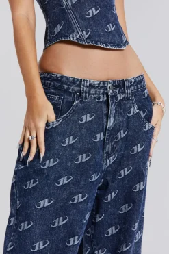 Jaded London *Monogram Baggy Jeans