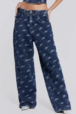 Jaded London *Monogram Baggy Jeans