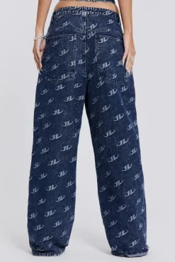 Jaded London *Monogram Baggy Jeans