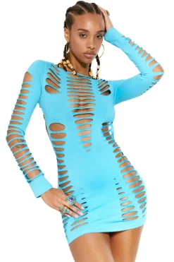 Jaded London Beach Dress*Montego Dress In Tango Aqua