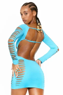 Jaded London Beach Dress*Montego Dress In Tango Aqua
