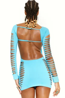 Jaded London Beach Dress*Montego Dress In Tango Aqua