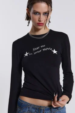 Jaded London Long Sleeve Tops*Movie Star Long Sleeve Top