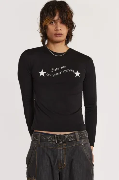 Jaded London T-Shirts*Movie Star Long Sleeve Top
