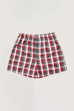 Jaded London Jorts & Shorts*Multi Tartan Boxer Short