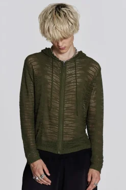 Jaded London Knitwear*Noise Knit Hoodie