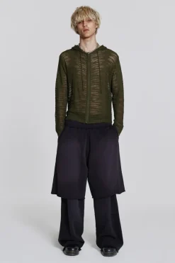 Jaded London Knitwear*Noise Knit Hoodie