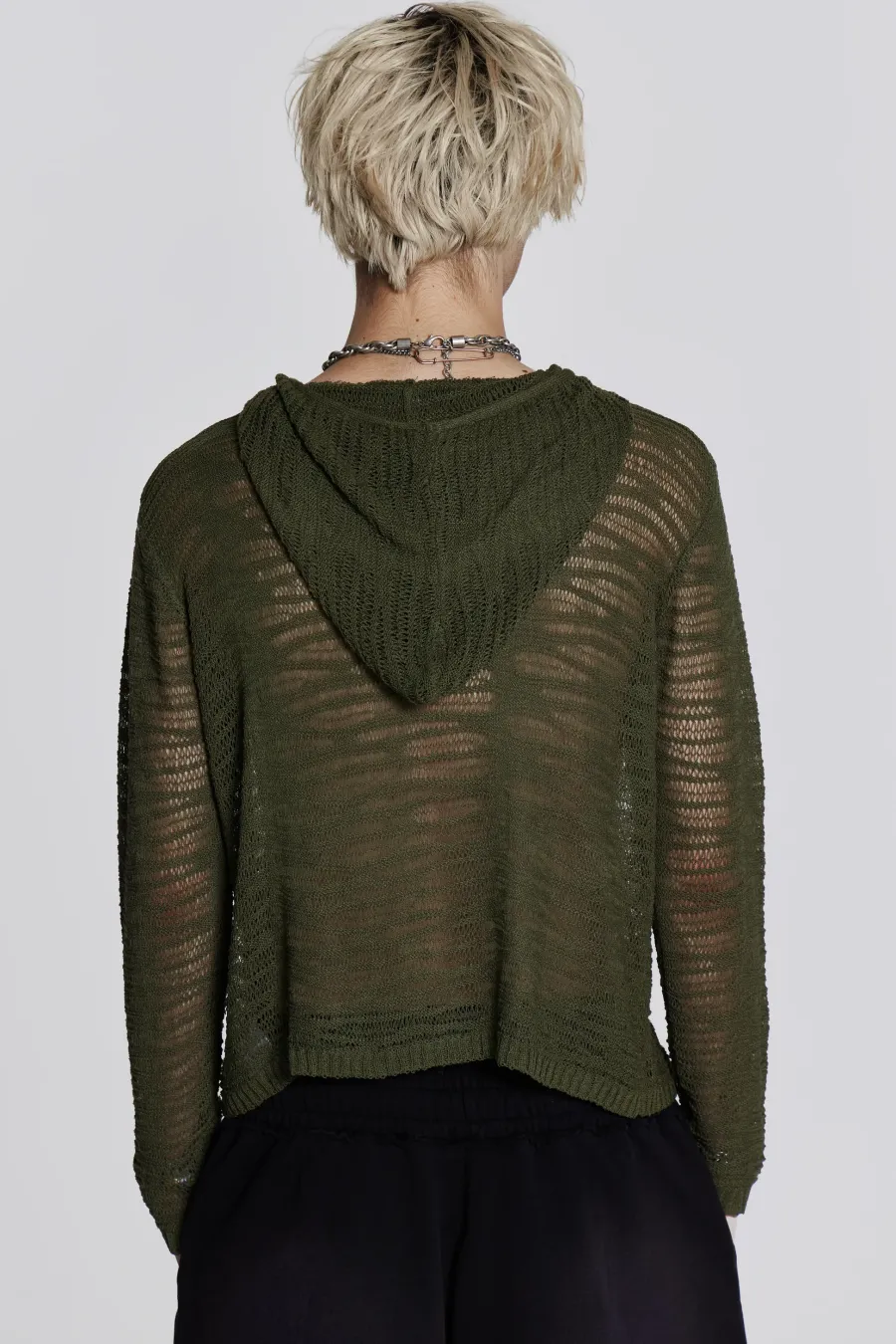 Jaded London Knitwear*Noise Knit Hoodie