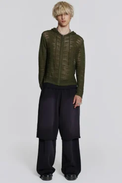 Jaded London Knitwear*Noise Knit Hoodie
