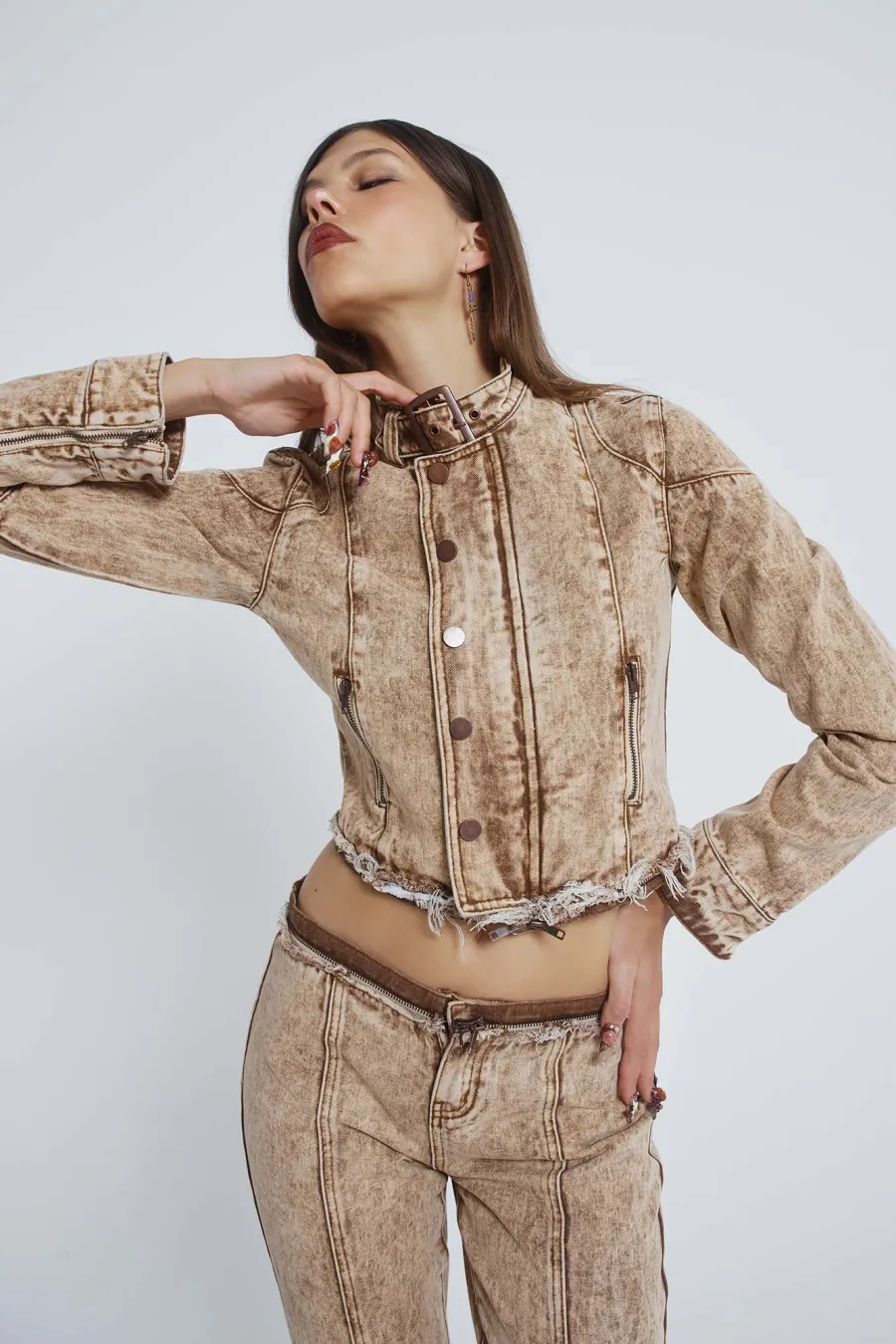 Jaded London Denim Jackets*Not My First Rodeo 6 In 1 Multi-Wear Denim Jumpsuit
