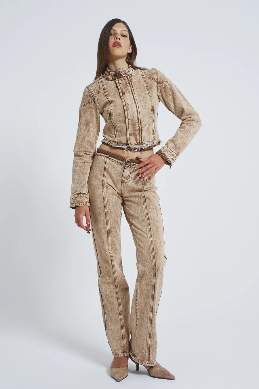 Jaded London Denim Jackets*Not My First Rodeo 6 In 1 Multi-Wear Denim Jumpsuit