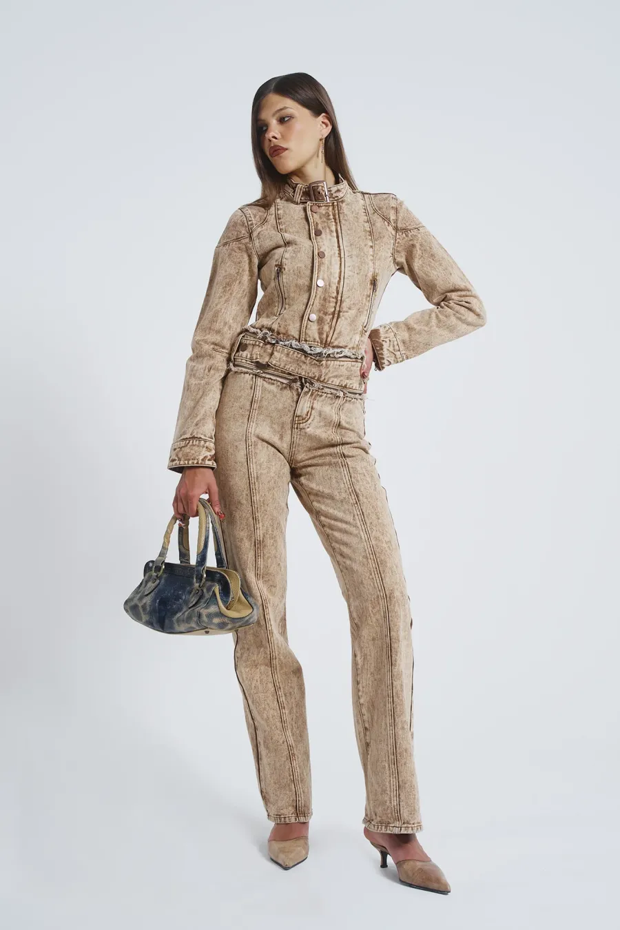 Jaded London Denim Jackets*Not My First Rodeo 6 In 1 Multi-Wear Denim Jumpsuit