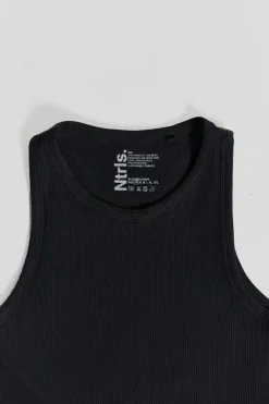 Jaded London *Ntrls Black Rib Vest
