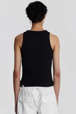 Jaded London *Ntrls Black Rib Vest