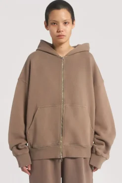 Jaded London Hoodies & Sweatshirts*Ntrls Clay Oversized Zip Through Hoodie
