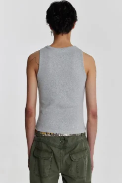 Jaded London *Ntrls Grey Rib Vest