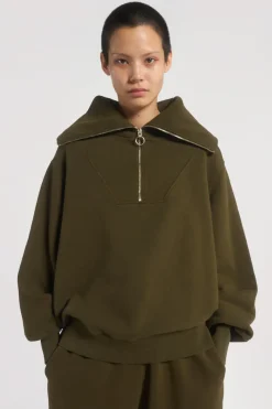 Jaded London *Ntrls Moss Quarter Zip Sweatshirt