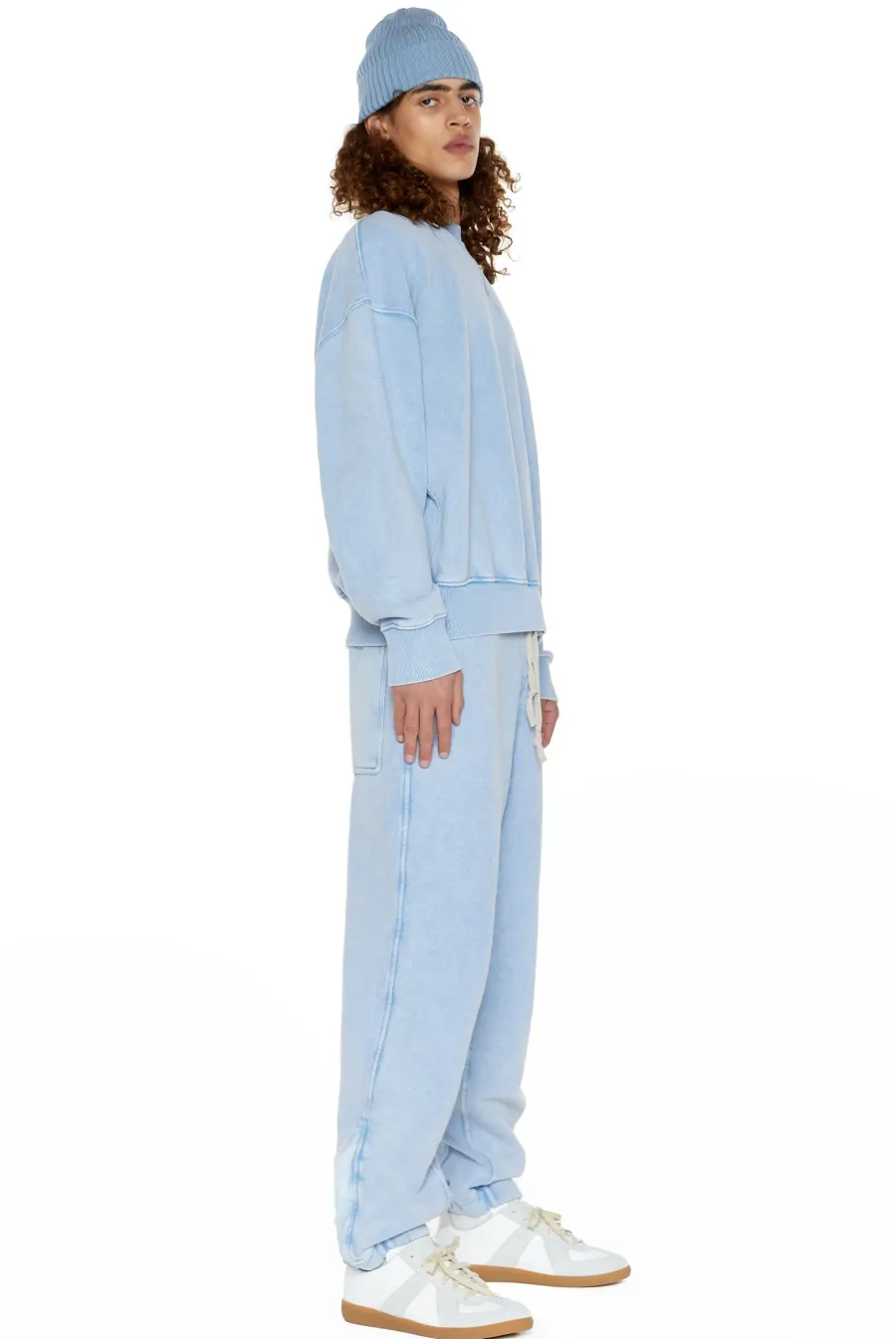 Jaded London *Ntrls Powder Blue Crew Neck Sweatshirt