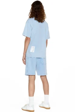 Jaded London T-Shirts*Ntrls Powder Blue Oversized T-Shirt