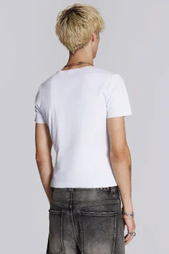 Jaded London *Ntrls White Rib Tee