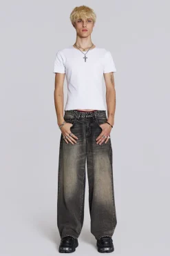 Jaded London *Ntrls White Rib Tee