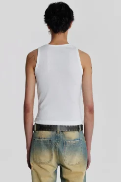 Jaded London *Ntrls White Rib Vest