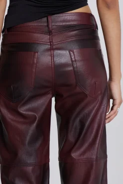 Jaded London *Oxblood Faux Leather Pants