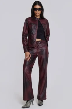 Jaded London *Oxblood Piston Jacket
