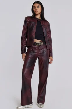 Jaded London *Oxblood Piston Jacket