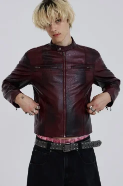 Jaded London *Oxblood Piston Jacket