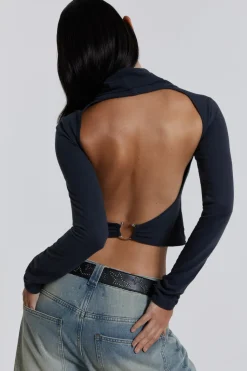 Jaded London Long Sleeve Tops*Party In The Back Backless Top