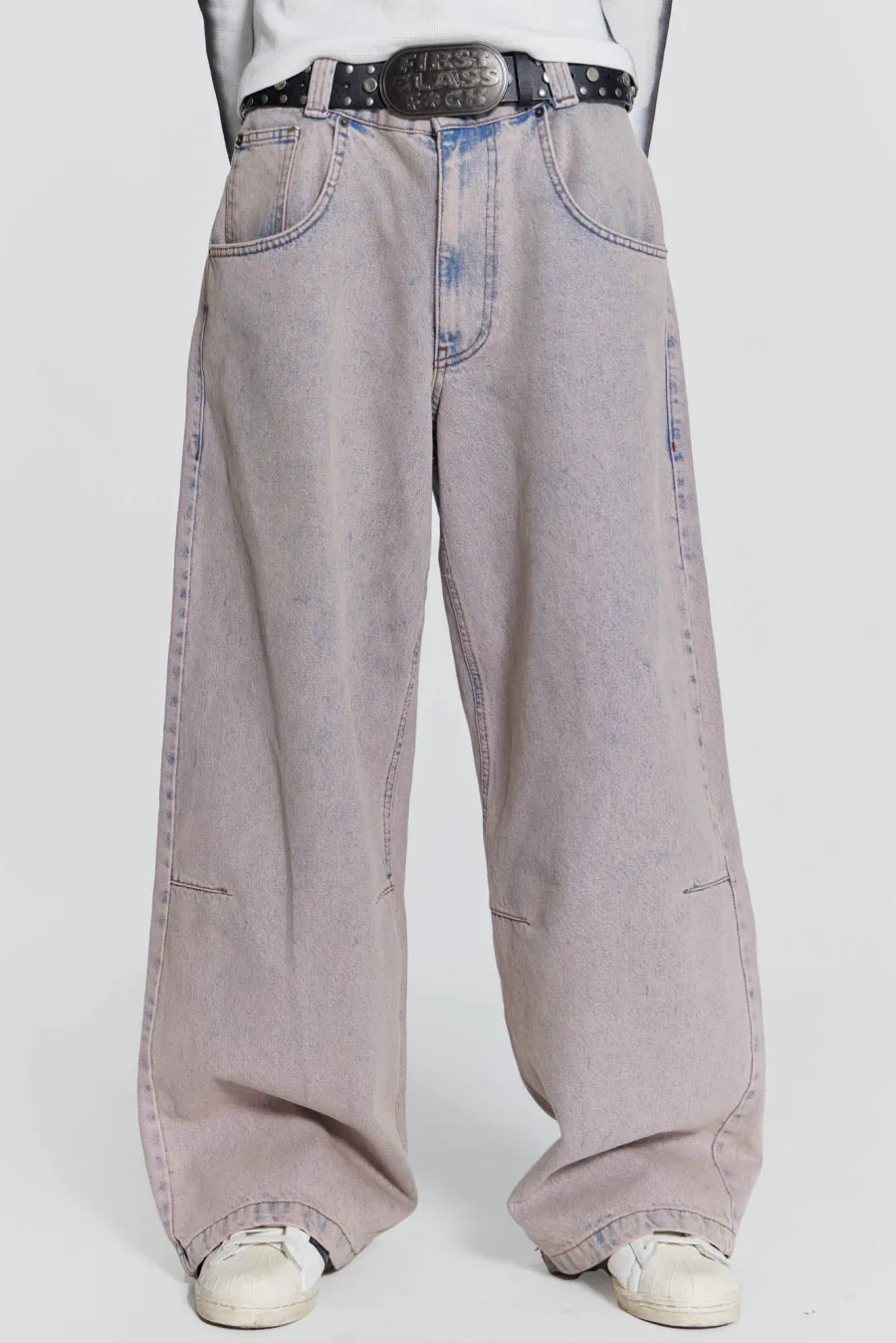 Jaded London Colossus Jeans*Pink Wash Acid Colossus Baggy Jeans