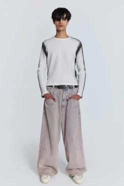 Jaded London Colossus Jeans*Pink Wash Acid Colossus Baggy Jeans