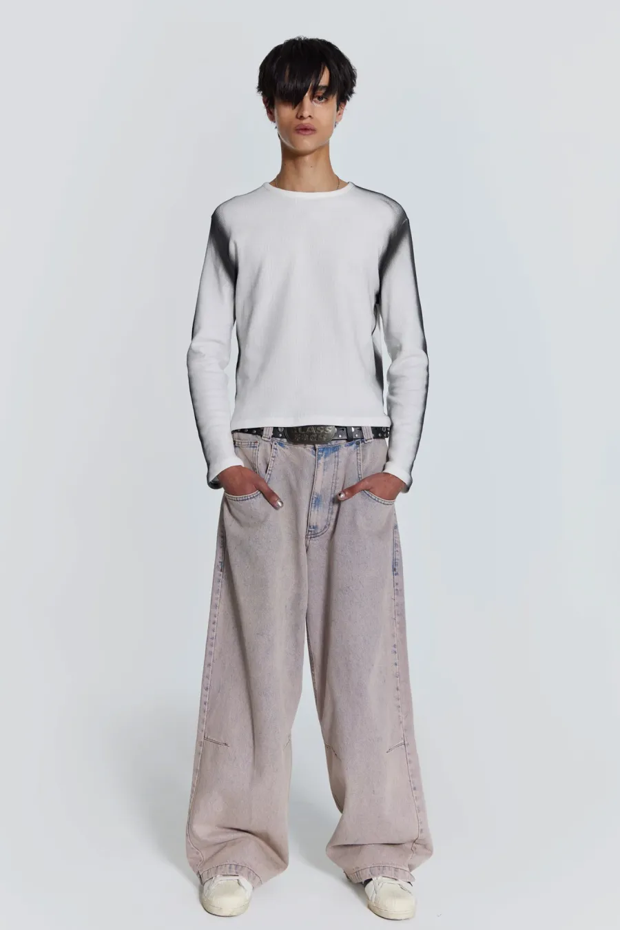 Jaded London Colossus Jeans*Pink Wash Acid Colossus Baggy Jeans