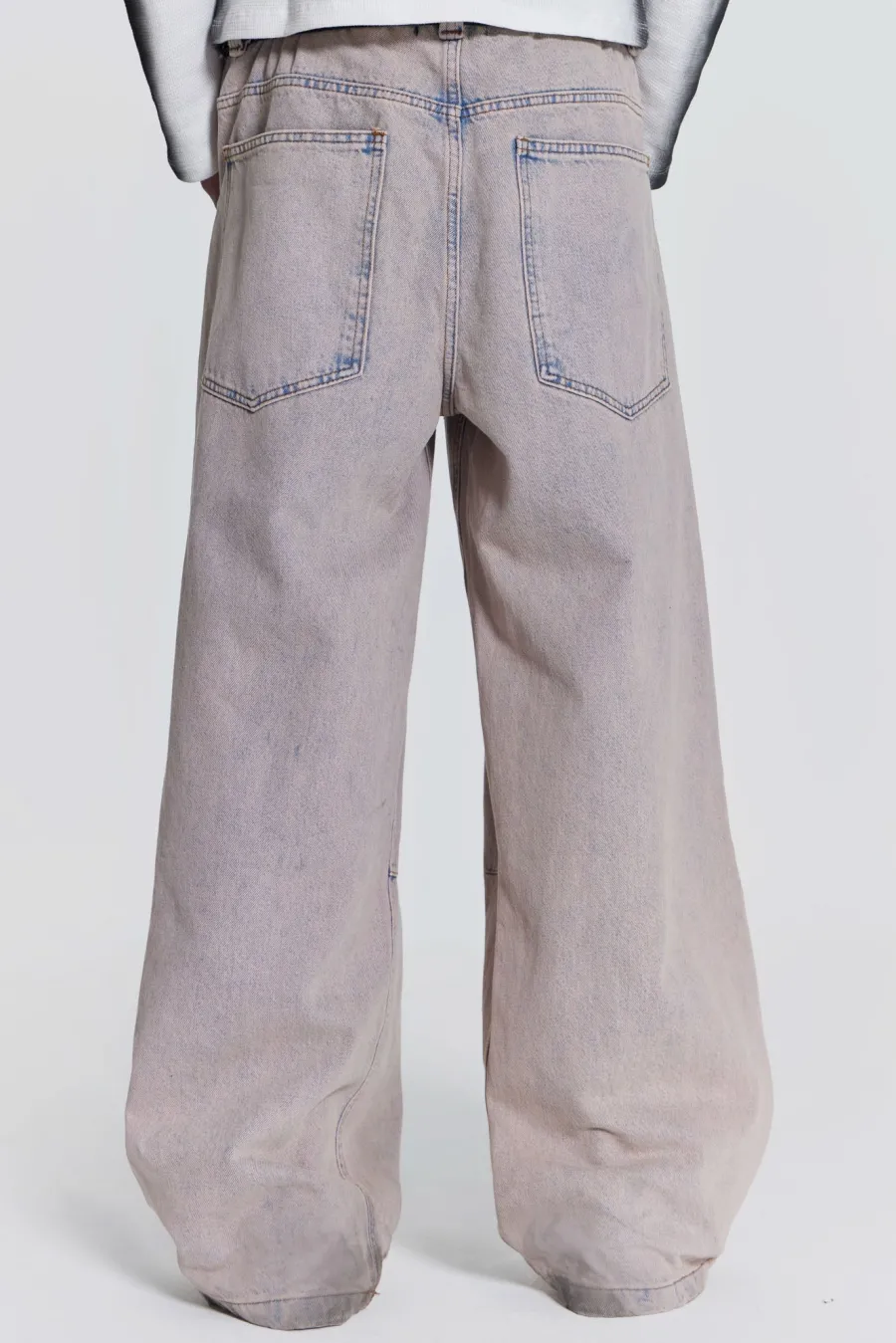 Jaded London Colossus Jeans*Pink Wash Acid Colossus Baggy Jeans