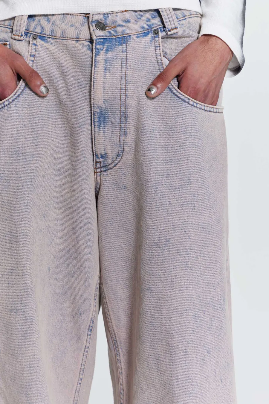 Jaded London Colossus Jeans*Pink Wash Acid Colossus Baggy Jeans