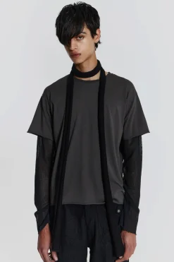 Jaded London T-Shirts*Pitch Double Layer Tee